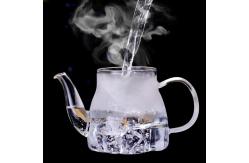China 600ml Removable Infuser Clear Glass Teapot Ligjtweight Stovetop Safe Tea Kettle supplier