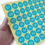 Circle Printing Die Cut Stickers Label Removable Single Side For Events