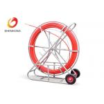 Galvanized Steel Frame Cable Duct Rod Fiberglass Push Pull FRP Fiberglass Duct Rod for sale