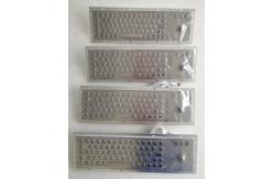 China Ruggedized Industrial Metal SS Keyboard With Trackball For Accuate Pointing Device supplier