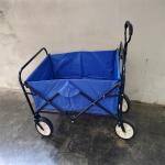 Metal Folding Beach Wagon Utility 600D Fabric Collapsible Wagon For Groceries for sale