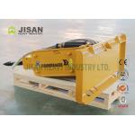 Steel Material 6 Width Skid Steer Hammer 2500Lbs Weight Yellow for sale