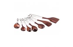 China Nonscratching Wooden Kitchen Utensil Set Handmade For Multipurposes supplier