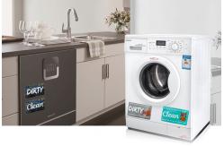 China odm CE Reversible Magnetic Dishwasher Clean Sign Dirty Indicator supplier
