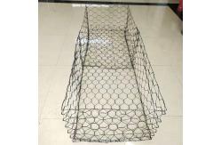 China PET Stone Cage Wire Mesh Net 100x120mm Gabion Stone Fence supplier