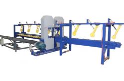 China Log Sawmill Double Heads Vertical Saw Mills, Automatic Twin Bandsaw Equipment supplier