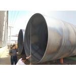 Spiral Submerged Arc Welding Steel Pipe For Scaffolding ASTM A252/A53 Standard Wide Diameter Range for sale