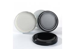 China                  Custom Printed 113mm White Black Metal Lug Caps Metal Cap              supplier