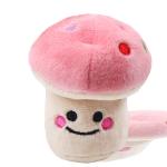 Creative 10cm Vocal Mushroom Plush Toys For Pet for sale