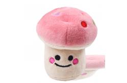 China Creative 10cm Vocal Mushroom Plush Toys For Pet supplier