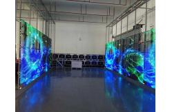 China 75% Transparency P3.91 Glass LED Curtain Wifi Poster SMD3528 supplier