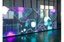 China Window Clear GOB LED Display Advertising Sign Screen For Interior supplier