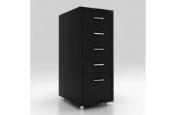 China Home Under Table 5 Drawers Mobile Metal File Cabinet supplier