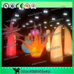 Party Decoration Inflatable Lighting Cone Full Dot Printing Wave Shape Design for sale