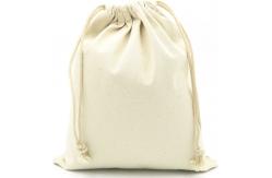 China Lightweight durable Small Cotton Canvas Muslin Drawstring Bag Bags supplier