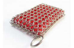 China Soap Shape Silicone & Chainmail Scrubbing Pad supplier