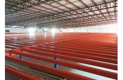 China Storehouse Storage Mezzanine Structure Blue Red Coating Quick Installation supplier