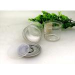 80ml Small Easy Open Clear Pet Jars For Preserved Fruit Packaging 53x53mm