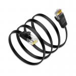 Flat Cat6 Utp Patch Cord PVC Network Cable RJ45 Connector Customized Color for sale