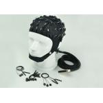 Neuroscan Compatible EEG Electrode Cap Blue Black Cap Color 32 / 64 /128 Channel for sale
