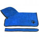 ISO9001 Cotton Dog Drying Dressing Gown Powerful Absorbent Bathrobe For Cats