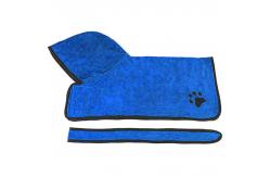 China ISO9001 Cotton Dog Drying Dressing Gown Powerful Absorbent Bathrobe For Cats supplier