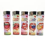 Electronic Disposable Gas Lighter With Five Colors Refillable for sale