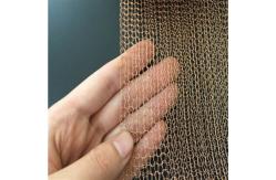 China Hole 2*3mm Compressed Knitted Wire Mesh High Temperature Resistance supplier