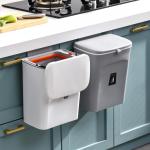 Home Cabinet Door Toilet Bathroom Living Room Kitchen Hanging Creative Sanitary Bucket Wastebasket Slide Wall Hanging Trash Can for sale