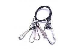 China Anti Rust Wire Rope Lanyard Plastic Coated SS Wire Safety Slings Cable Assembly supplier