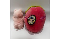 China Customizable Cute Stuffed Plush Toys With Zippers Strawberry-shaped Little pig supplier