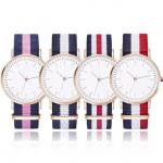 Nylon Straps Quartz Couple Watches 3ATM Gents Couple Watch Set for sale