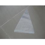 Triangle Ldpe Grip Seal Bag With Stickers For Pizza Saver , Zipper Close