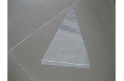 China Triangle Ldpe Grip Seal Bag With Stickers For Pizza Saver , Zipper Close supplier