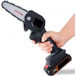 6in 21V Mini Small Battery Handheld Chainsaw Machine Mills Wood Cutting Lithium Prunner for sale