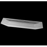 Customized White Frosted Quartz Glass Part With High Durability for sale