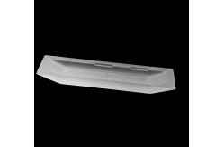 China Customized White Frosted Quartz Glass Part With High Durability supplier