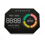 Custom Shape VA LCD Display Color Segmented LCD Display 4 Digit Zebra Screen for sale