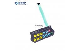 China Embossed Keys Custom LED Membrane Switch Tactile Keypad 3M467 supplier