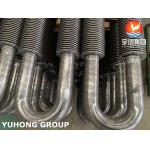 Stainless Steel Finned Tube Seamless U Bend Heat Exchanger Tube For Piping System for sale