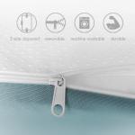 Portable 7.5cm Velvet Fabric Camping Memory Foam Mattress Pad