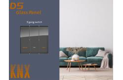 China Smart KNX Wall Switch 86mmx86mm Glass Panel Wall Push Button Switch supplier