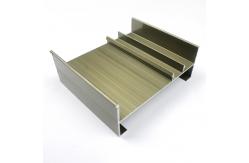 China T Shape Sliding Window Aluminum Champagne Anodized Profile supplier