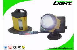 China Anti Explosive Miners Helmet Light 25000 Lux Illuminance With 10.4Ah Battery supplier