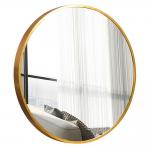 Wall Mounted Aluminium Mirror Frame Round Led Poster Photo Picture Circle Frame for sale