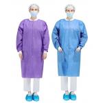CE Certificate Disposable Non-Woven PP Lab Coat with Snaps Buttons and Certification for sale