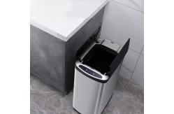 China Square Motion Sensor Waste Bin OEM ODM Touchless Stainless Steel Trash Can supplier