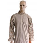Tactical Camo Combat Shirt with Half Zip and Arm Pockets Breathable Comfortable Frog Tactical Training Suit for sale