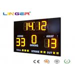 Athletic Digital Baseball Scoreboard , Baseball Electronic Scoreboard Outdoor Type for sale