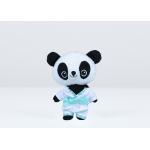 Kawaii Eco Friendly Plush Toys Black / White Color Panda Design For Kids for sale